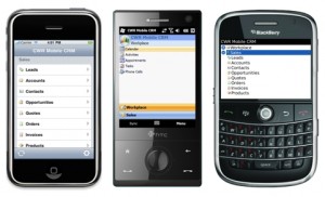 CRM mobile 300x182 Dynamics CRM pe iOS, Android, BlackBerry și Windows Phone